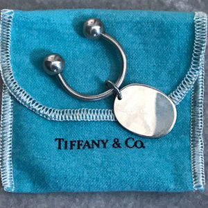 Tiffany & Co Oval Tag Key Ring